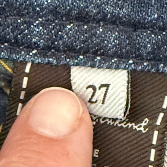 7 For All Mankind Bootcut Flare Jeans Women's Sz 27 Inseam 29" Metal Plates - Picture 13 of 14